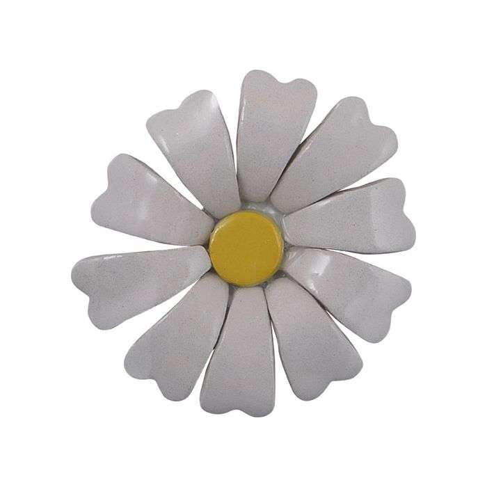 The Clay Club White Small 3D Flower Mosaic Insert