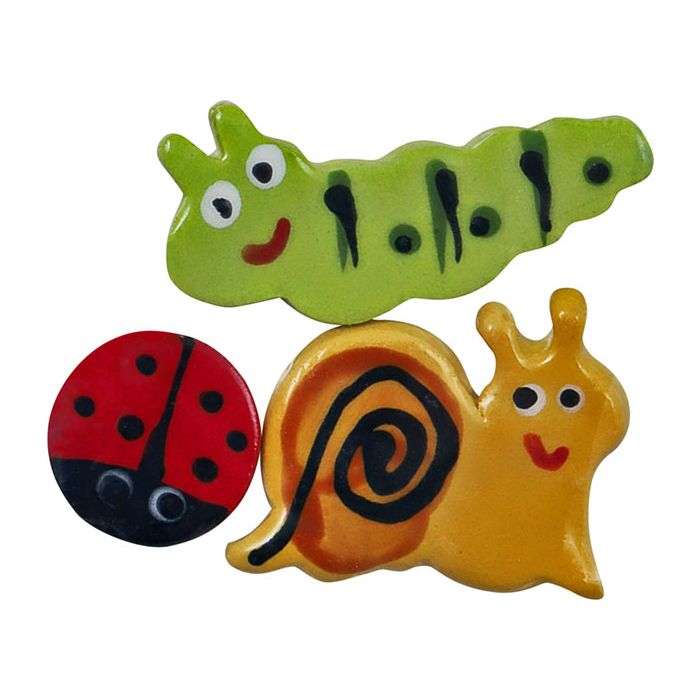 The Clay Club Mixed Bugs Mosaic Inserts - 3 Pack