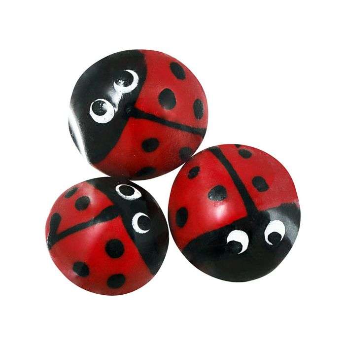 The Clay Club Large Ladybug Mosaic Inserts - 3 Pack