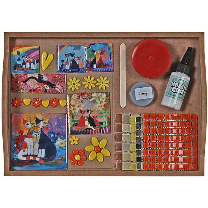 The Clay Club Large DIY Mosaic Tray Kit 260 x 400mm