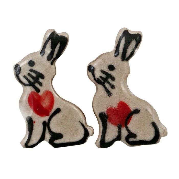 The Clay Club Small Bunny Mosaic Inserts - 2 Pack