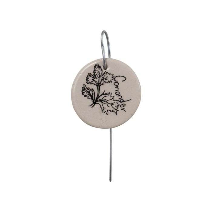 The Clay Club Coriander Herb Marker