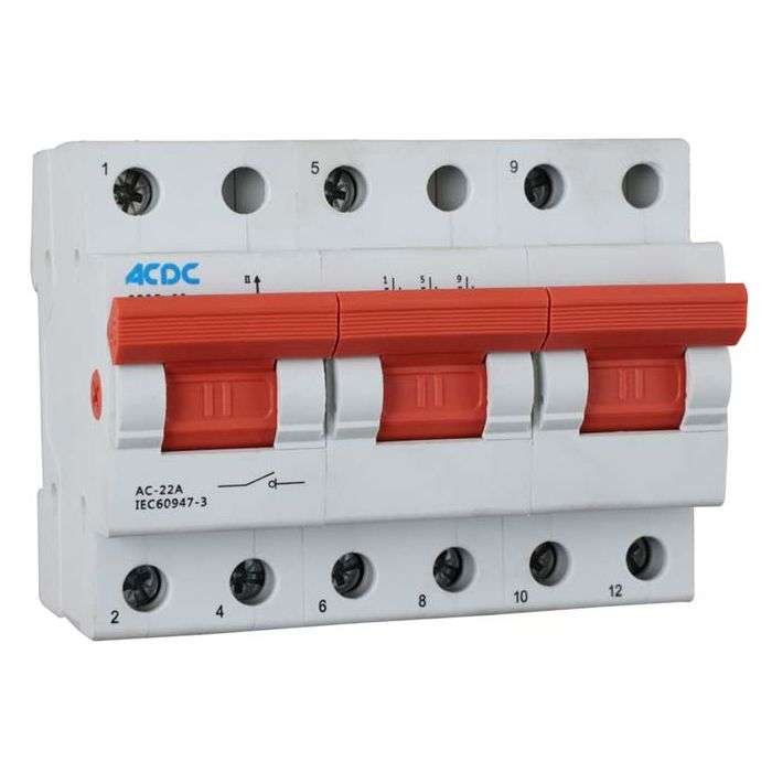 Change-Over Switch 3 Pole 63A
