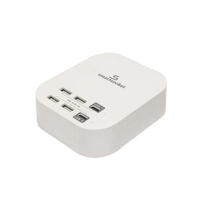 SmartSocket Compact USB Power Hub 8A