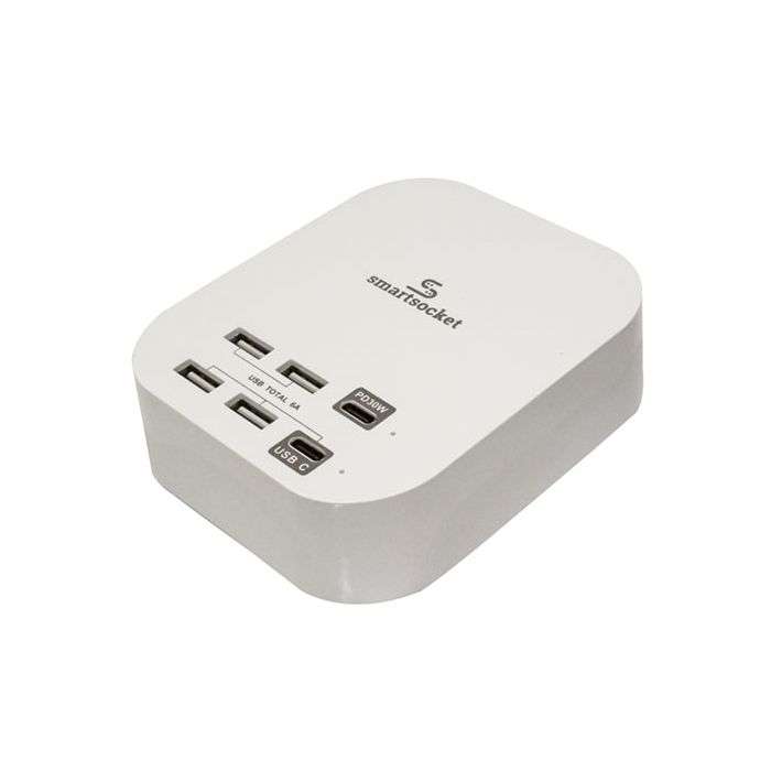 SmartSocket Compact USB Power Hub 6A