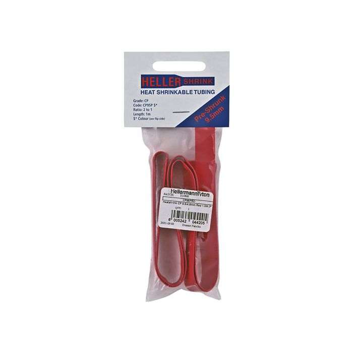 HellermannTyton Red Heat Shrink 9.5mm x 1m