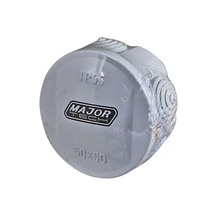 Veti Round Junction Box With Rubber Gland 50 x 50mm