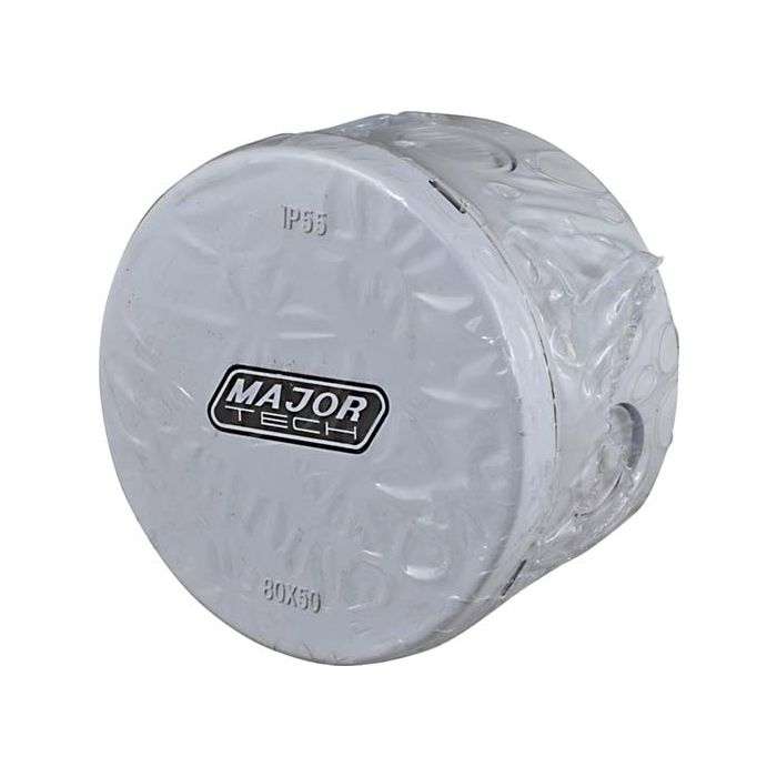 Veti Round Junction Box With Knockouts 80 x 50mm