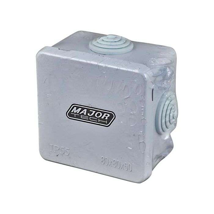 Veti Junction Box with Rubber Gland 80 x 80 x 50mm