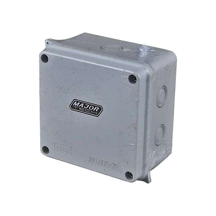 Veti Junction Box With Knockouts 100 x 100 x 70mm
