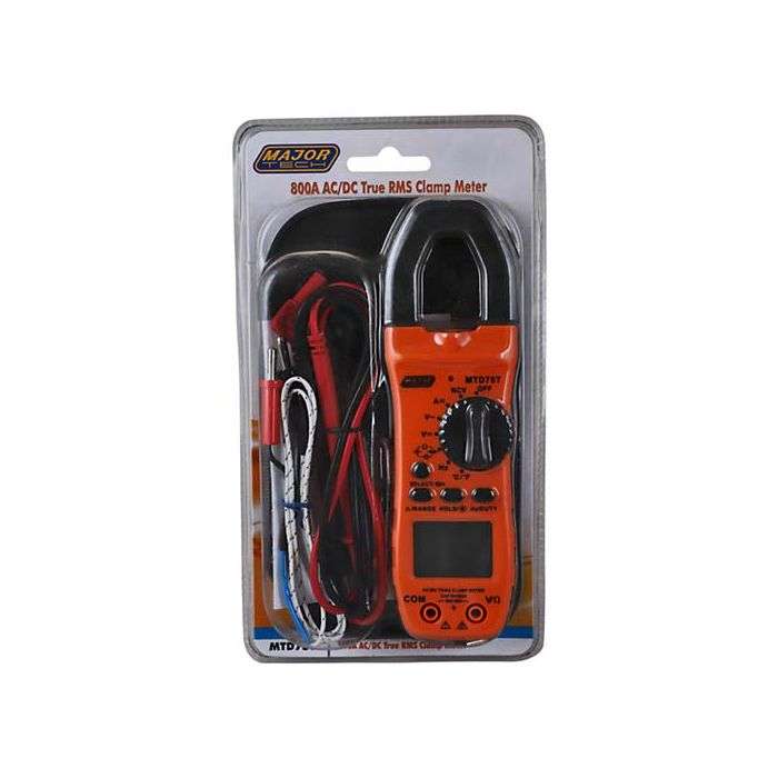 Major Tech True RMS 800A AC/DC Clamp Meter