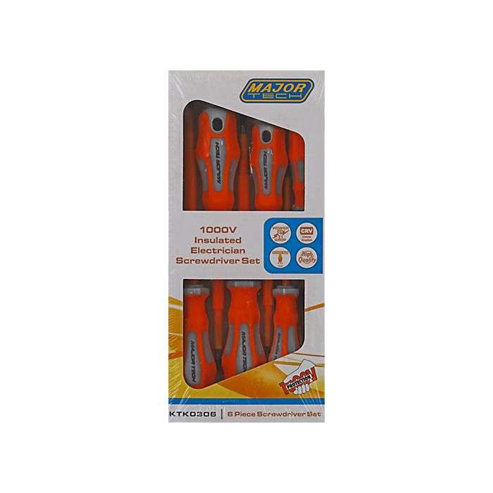 Major Tech 6 Piece 1000V Electric Screwdriver Set