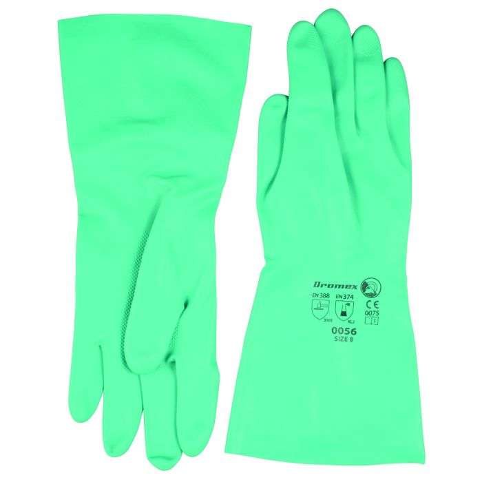 Green Nitrile Gloves Medium
