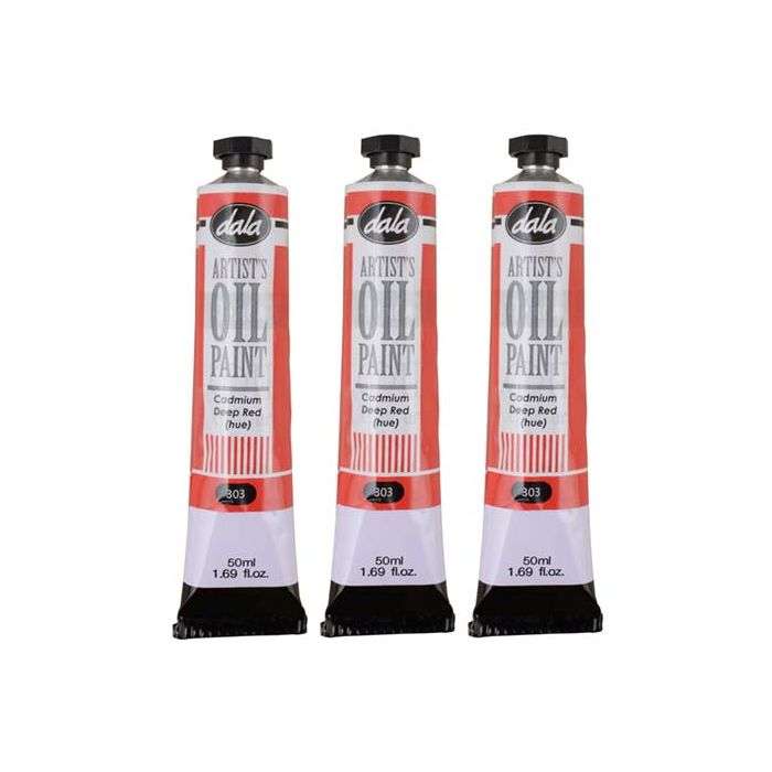 Dala Deep Red Oil Paint 50ml