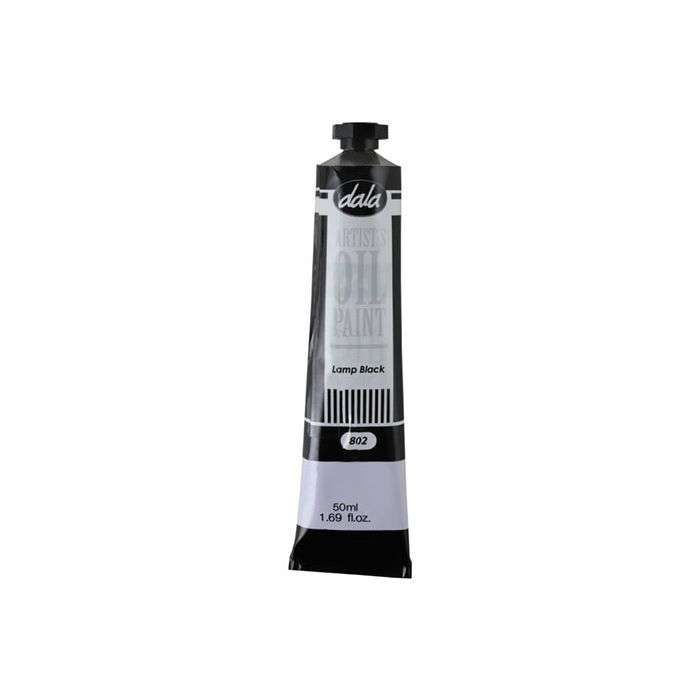 Dala Artist's Oil Paint Lamp Black 50ml