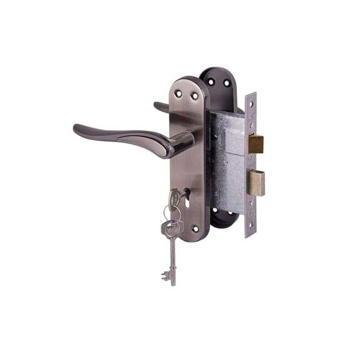 Yale 3 Lever Satin Black Nickel Dolce Lockset