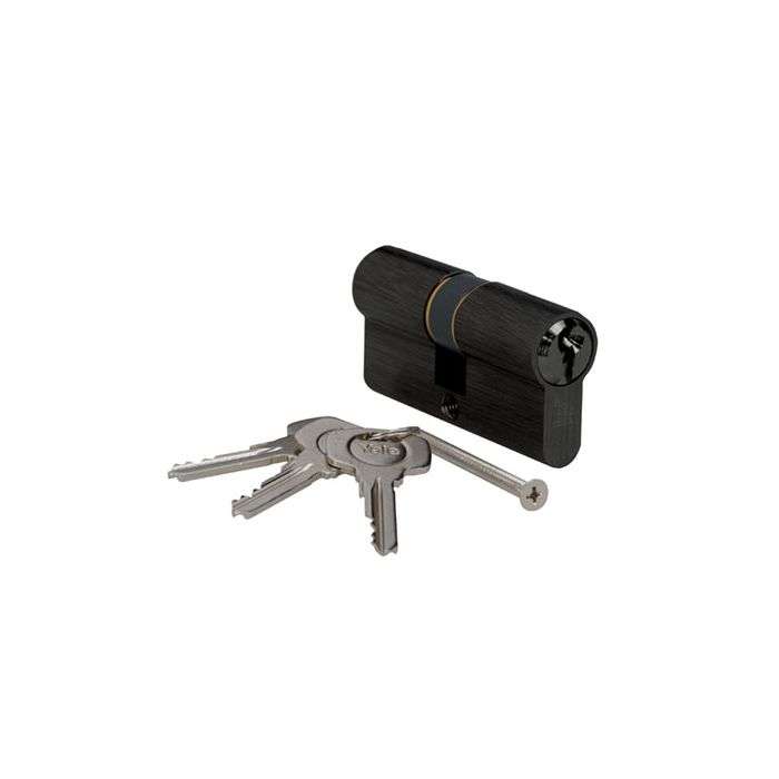 Yale Black Euro Profile Cylinder Lock 64mm (Cylinder Only)