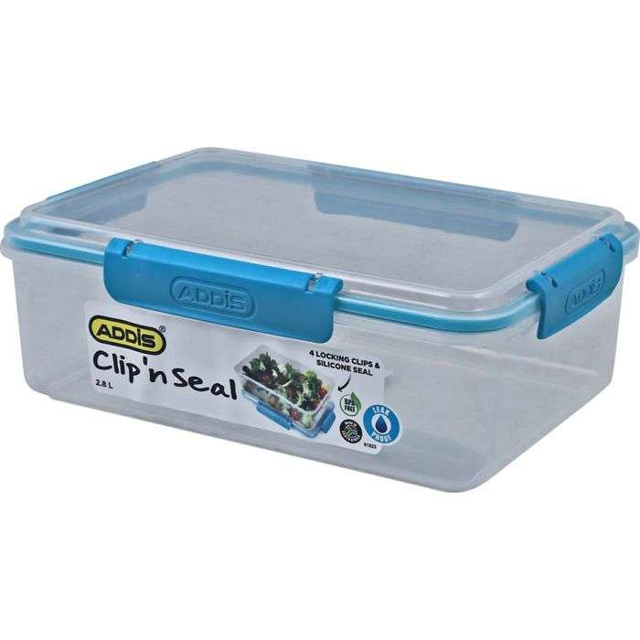 Addis Rectangular Clip & Seal Box 2.8L