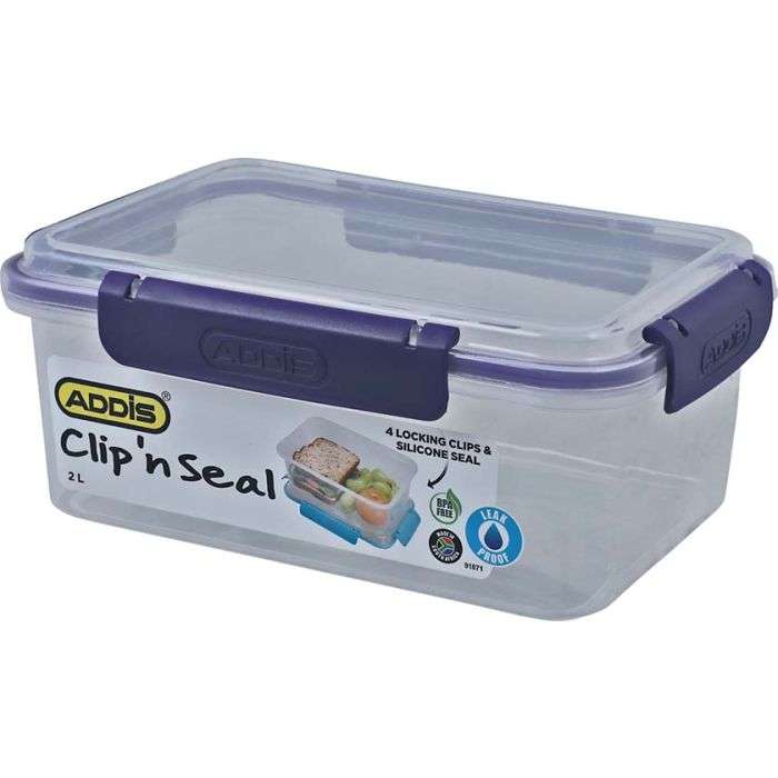 Addis Rectangular Clip & Seal Box 2L
