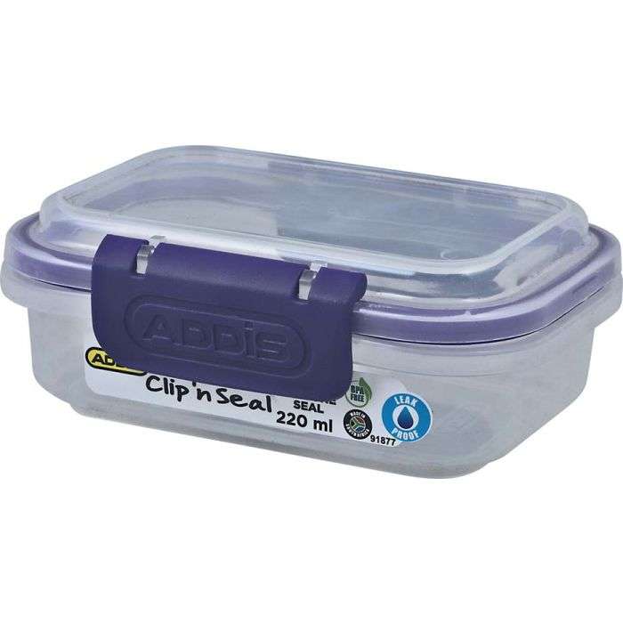 Addis Rectangular Clip & Seal Box 220ml