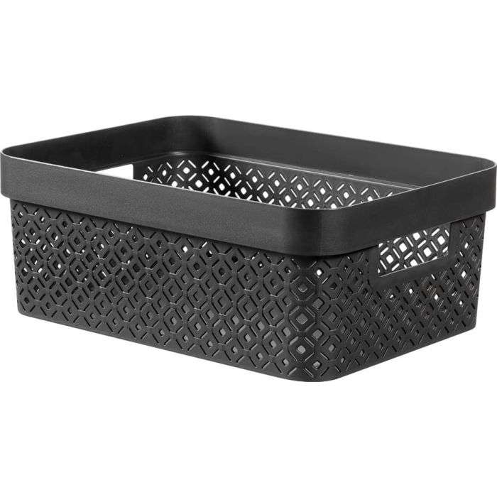 Black Terrazzo Storage Basket 4.5L