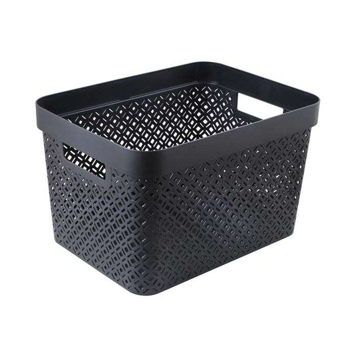 Black Terrazzo Storage Basket