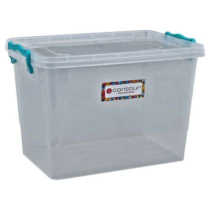 Contour Outdoor Clear Clip & Lock Storage Box 13L