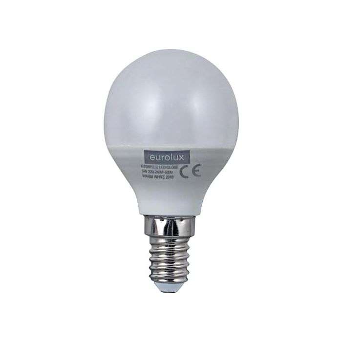 Eurolux 5W Warm White E14 Golfball LED Globe