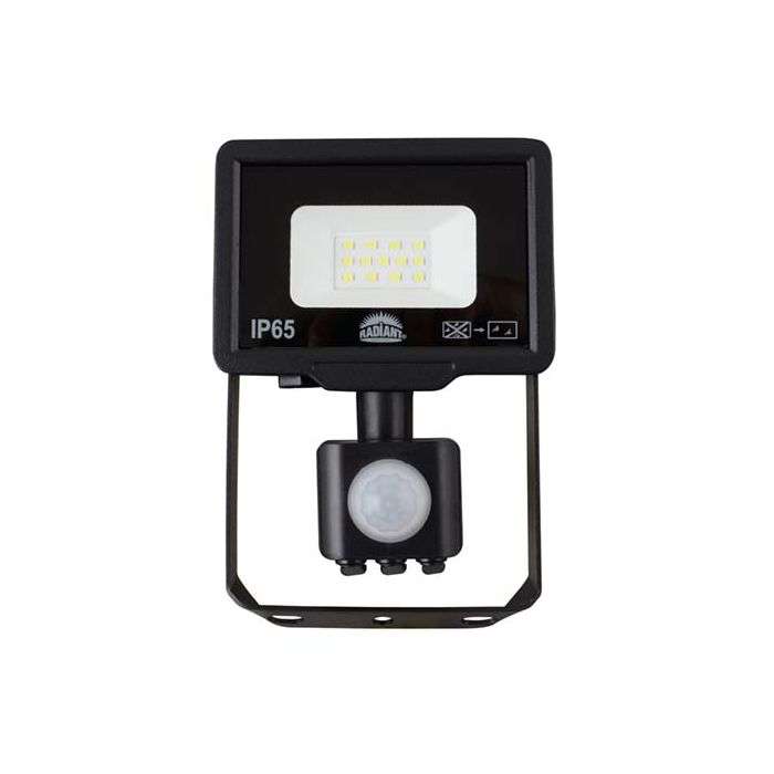 Radiant 10W LED Floodlight with Sensor