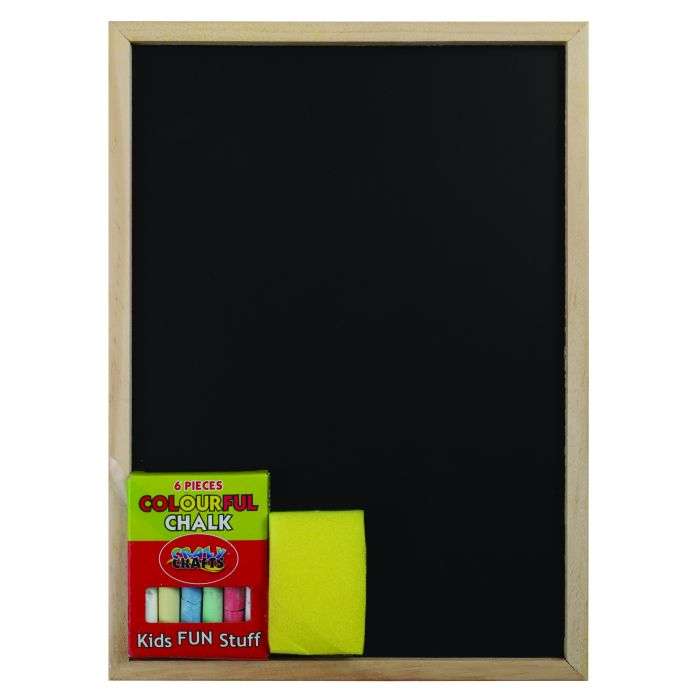 Crazy Crafts Blackboard Set Inc Eraser and Chalk