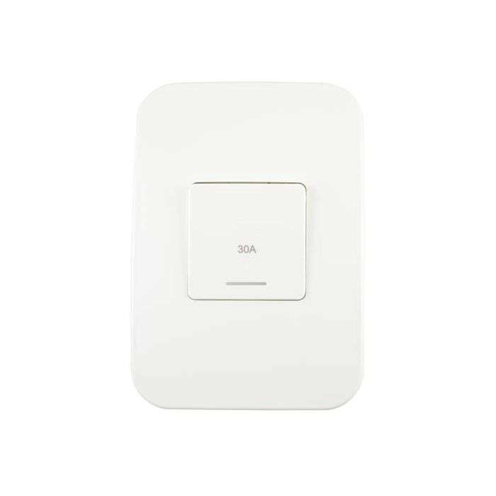 Veti White 30A 2 Pole Isolator Switch With Indicator 2x4