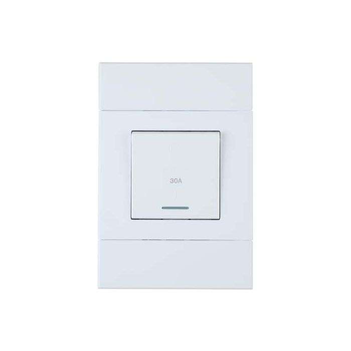 Veti 2 White 30A 2 Pole Isolator Switch