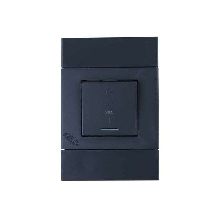 Veti 2 Charcoal 30A 2 Pole Isolator Switch