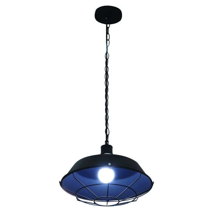 Radiant Black Grid Pendant