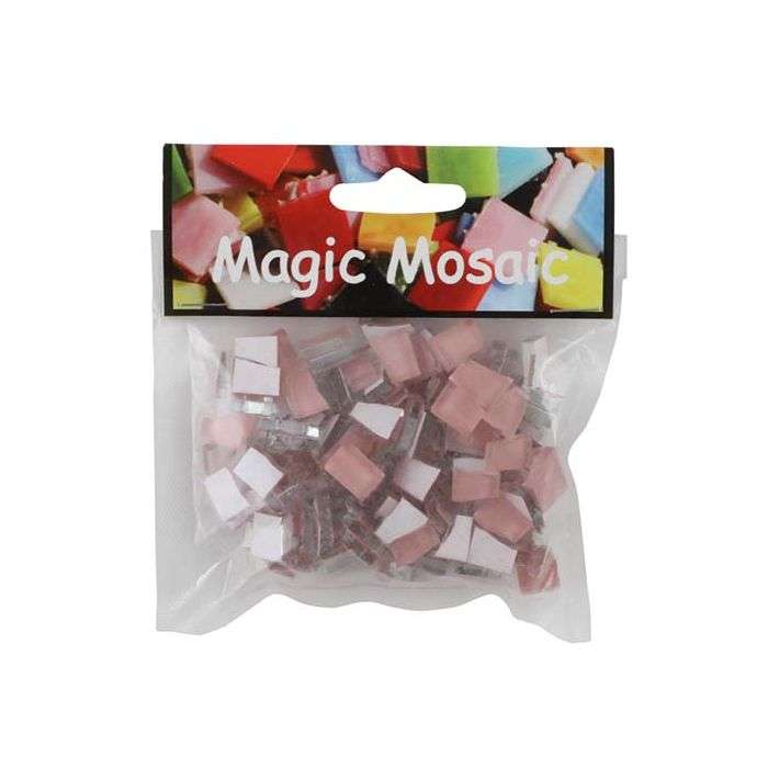Mosaic Warehouse Pre Nip Glass Soft Pink Mosaic Tiles