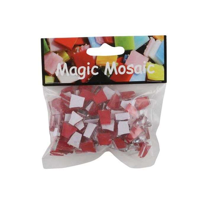 Mosaic Warehouse Pre Nip Glass Cherry Red Mosaic Tiles