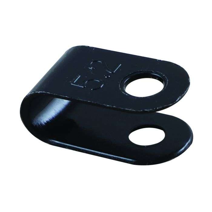 Black Nylon P-Clip 4.8mm - 20 Pack