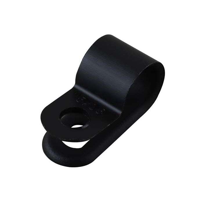 White Nylon Cable P-Clip 7.9mm - 20 Pack