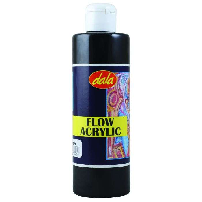 Dala Flow Acrylic Paint Black 250ml