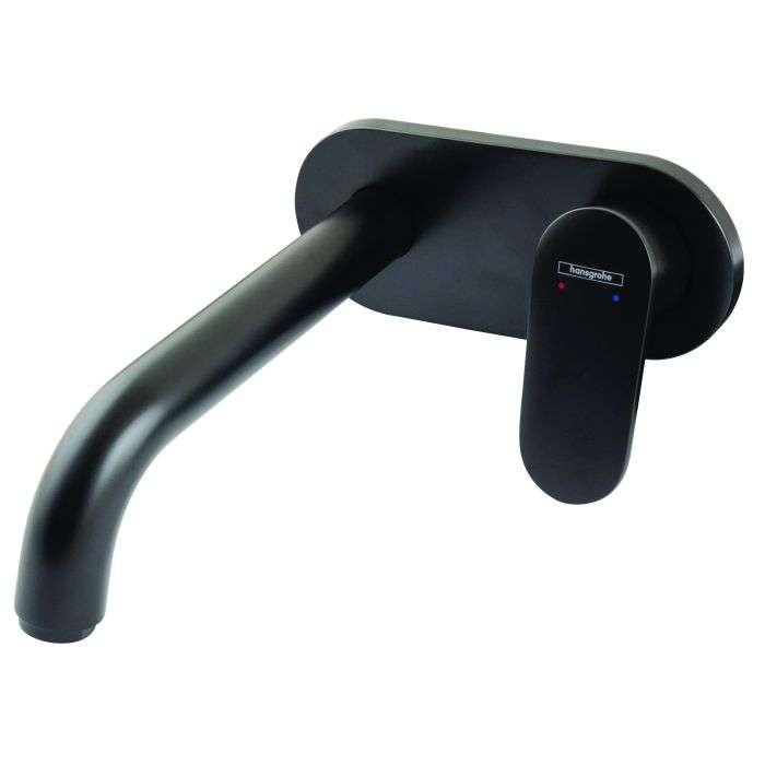 Hansgrohe Black Vernis Blend Wall Type Basin Mixer