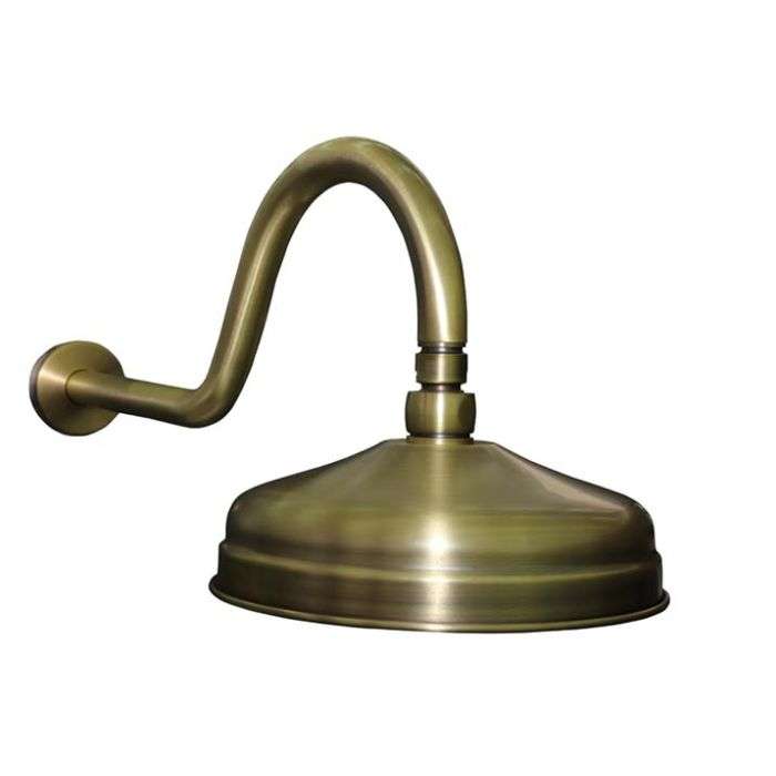 Bijiou Bronze De Flumen Shower Rose With Arm 200mm BIJ21122