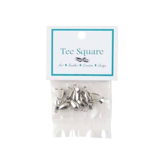 Tee Square Bail Earring Pendant - 10 Pack