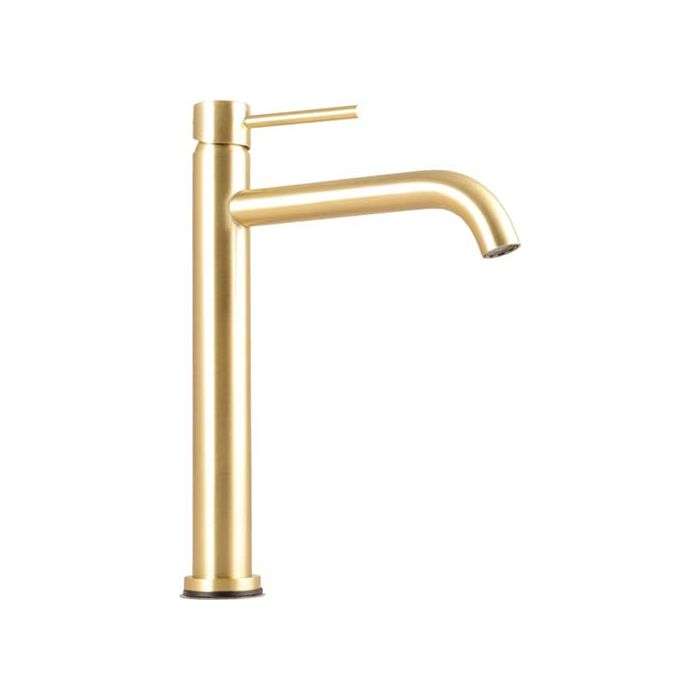 Bijiou Gold Stylet Raised Basin Mixer