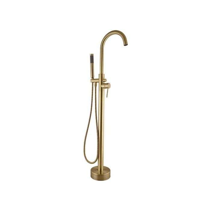 Bijiou Gold Stylet Freestanding Bath Mixer