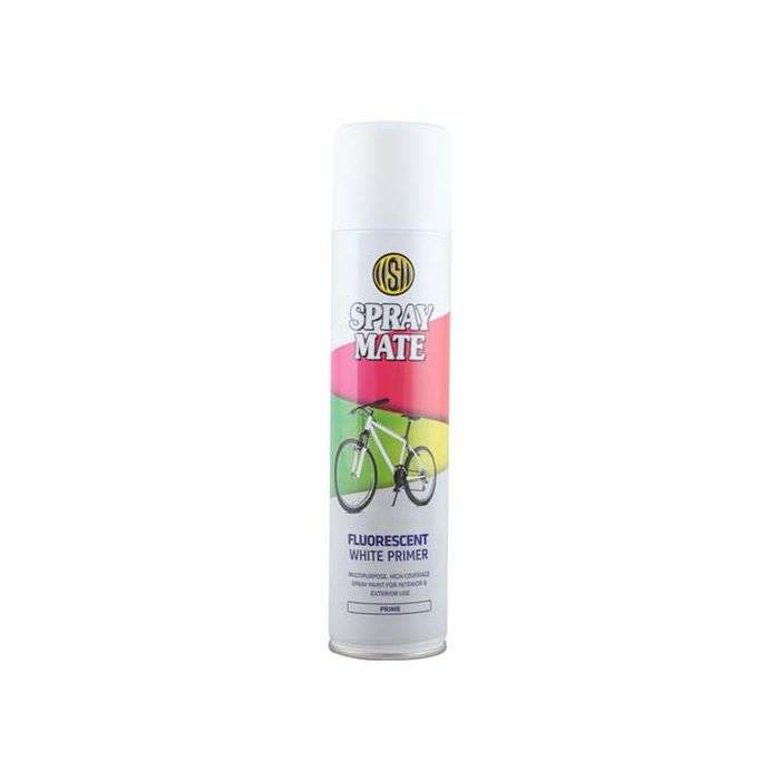 Spraymate Fluorescent Primer Spray Paint White 250ml