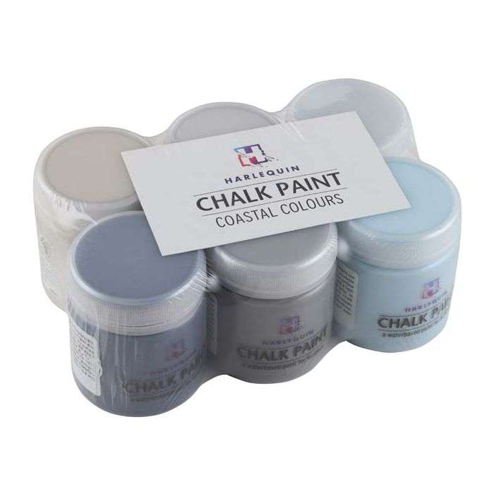 Harlequin's Coastal Craft Paint Kit 6 x 100ml