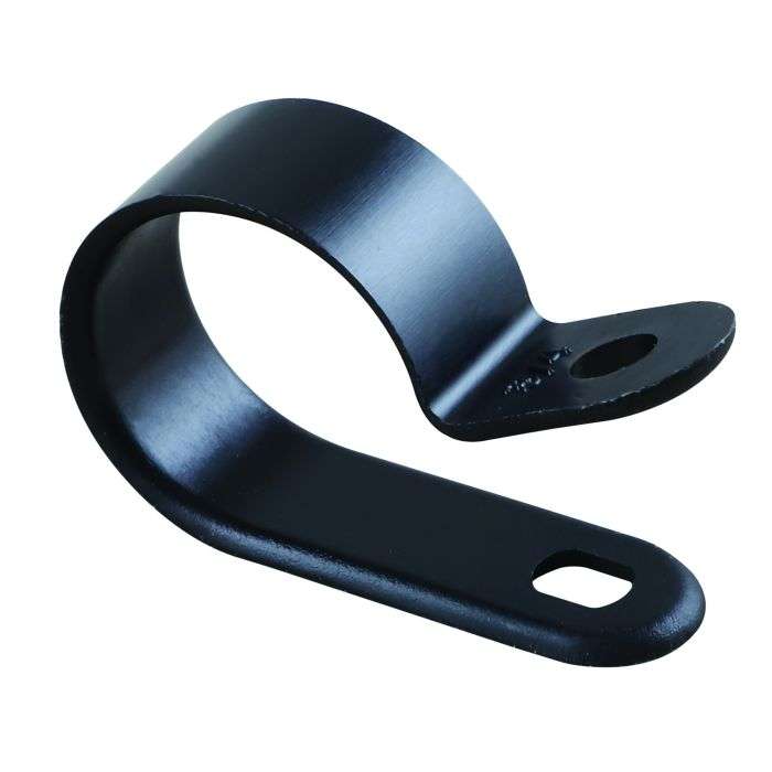 Black Nylon P-Clip 20mm - 5 Pack