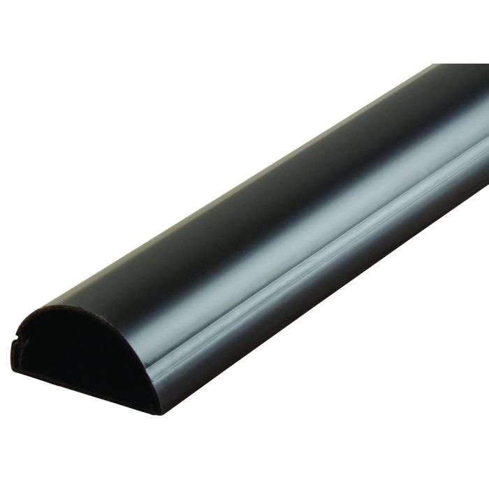 Black D-line Sphere Trunking 50 x 25mm x 1m