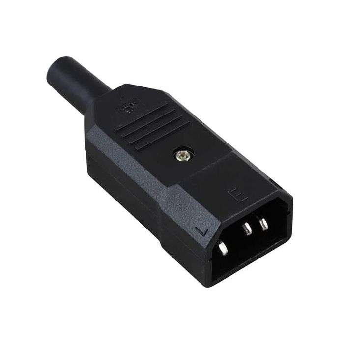 Male C13 3-Pin Kettle Type Plug
