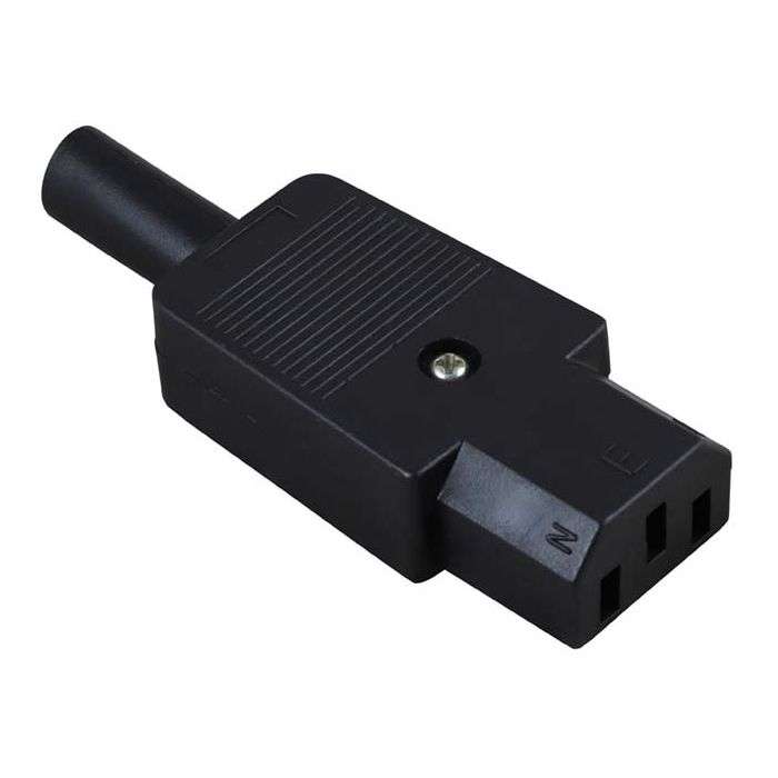 Female C13 3-Pin Kettle Type Plug